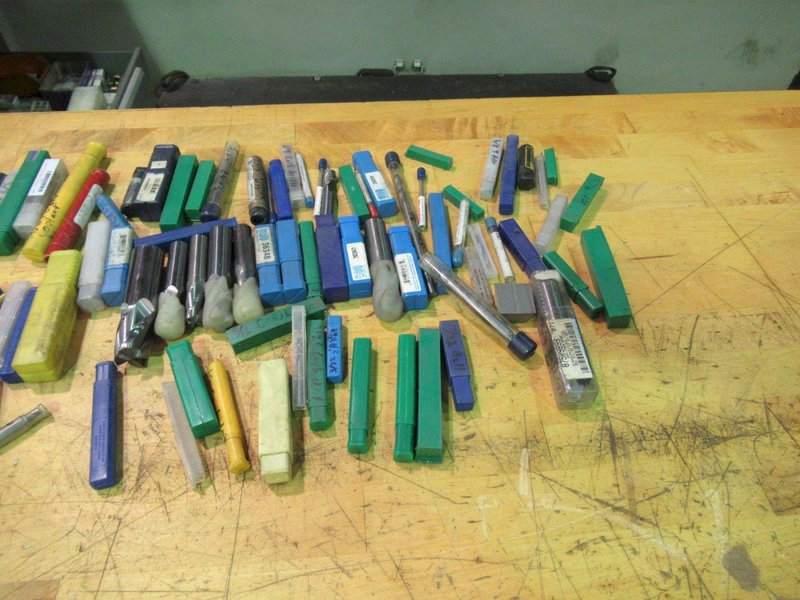 End Mills, Assorted, Mostly Carbide- Auction Item