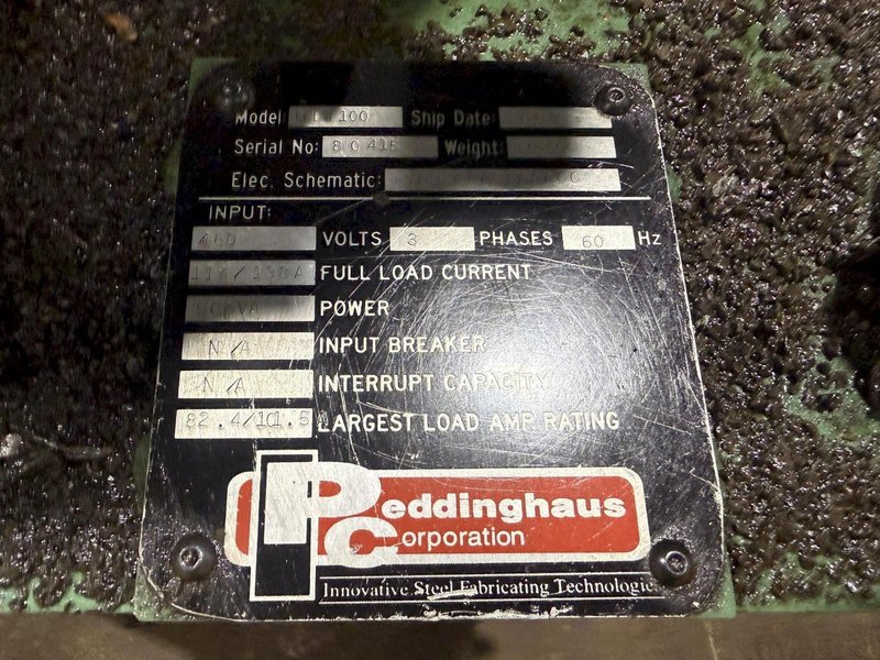 2009 PEDDINGHAUS MODEL #PCD1100 3-AXIS CNC AUTOMATIC BEAM DRILL LINE : YOBRO #25848