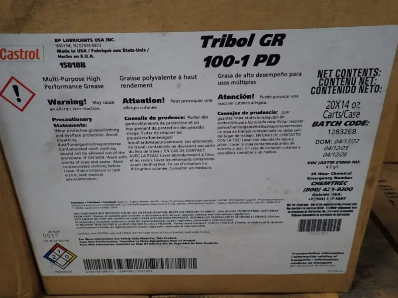 CASTROL 14 OZ HIGH-PREFORMANCE BEARING GREASE  -  TRIBOL GR 100-1 PD