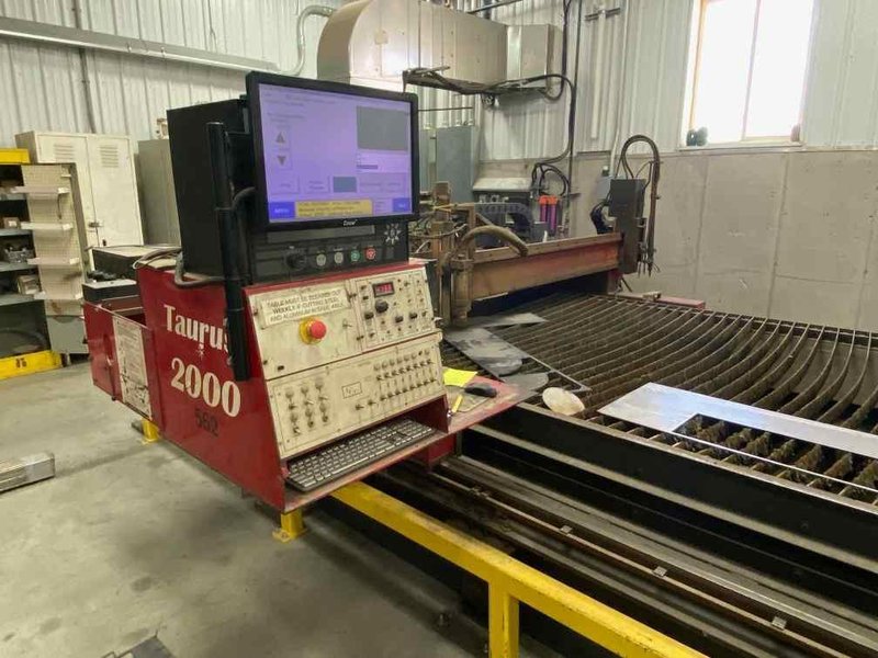 7′ x 21′ Taurus 2000 CNC Plasma Table, 1999 – HPR 130, 2008 software upgrade