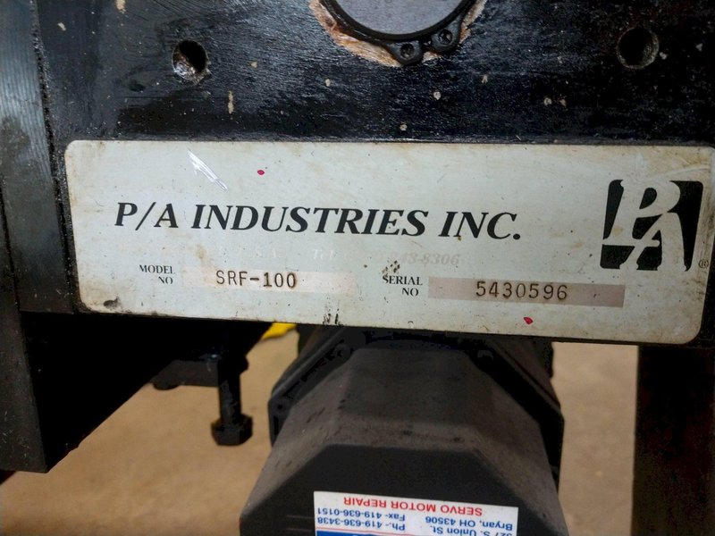 4&quot; X .080&quot; PA INDUSTRIES MODEL #SRF-100 PRESS MOUNTED SERVO FEED: STOCK 13737