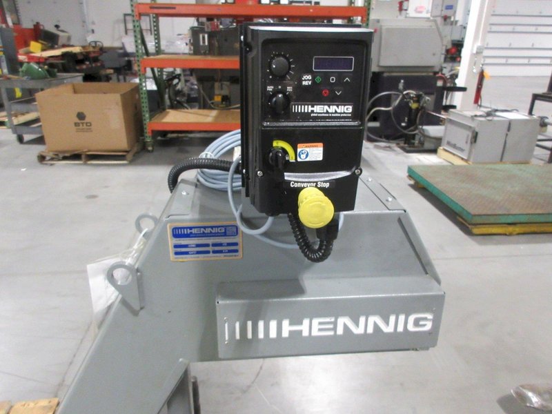 Hennig Chip Conveyor W/ Variable Speed Control - Custom Made For E32 Citizen Machine- Auction Item
