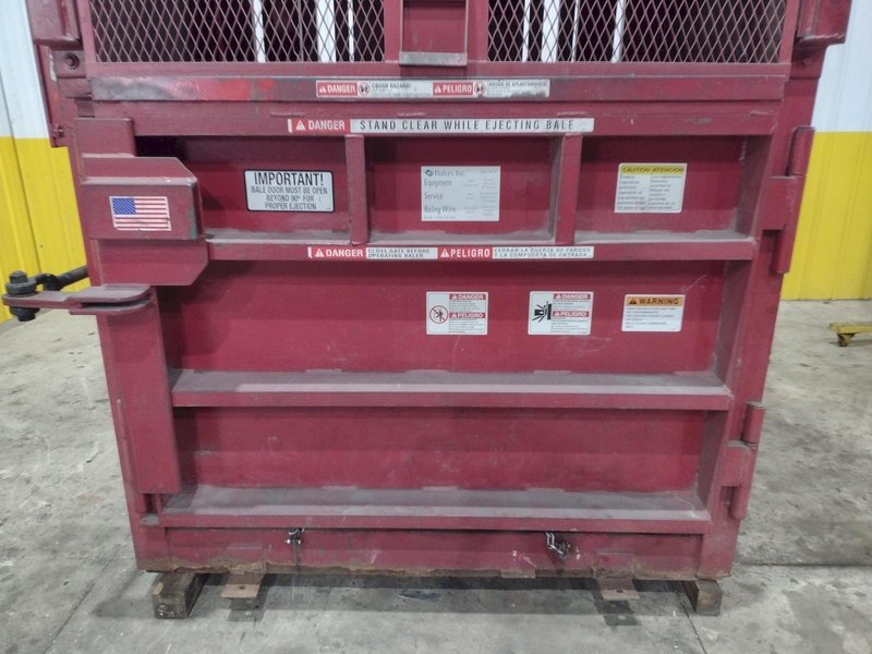 30&quot; x 60&quot; PTR PHILADEPHIA TRAMRAIL MODEL #2300HD VERTICAL HYRAULIC CARDBOARD BALER COMPACTOR: STOCK #23413