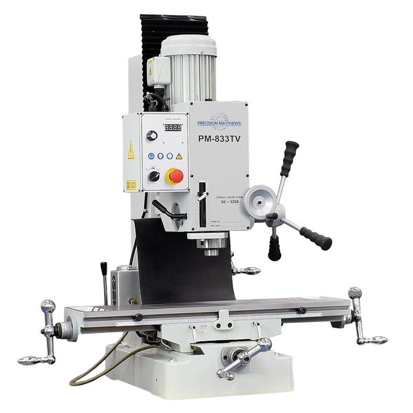 PRECISION MATTHEWS PM-833TV ULTRA PRECISION VARIABLE SPEED MILLING MACHINE
