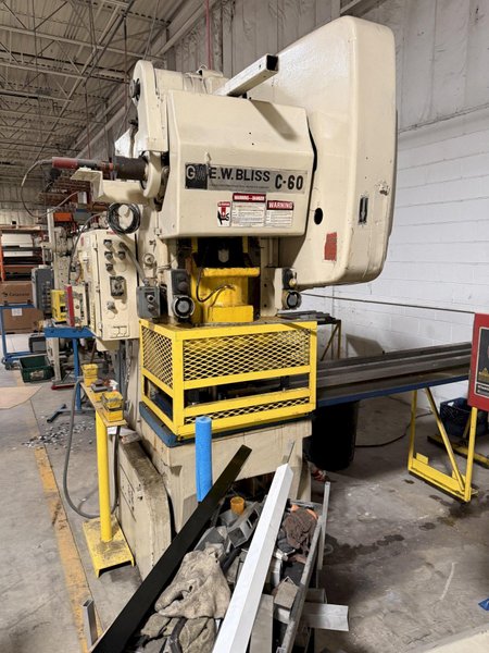 60 TON E-W BLISS C-60 OBI PRESS. STOCK # 0770926