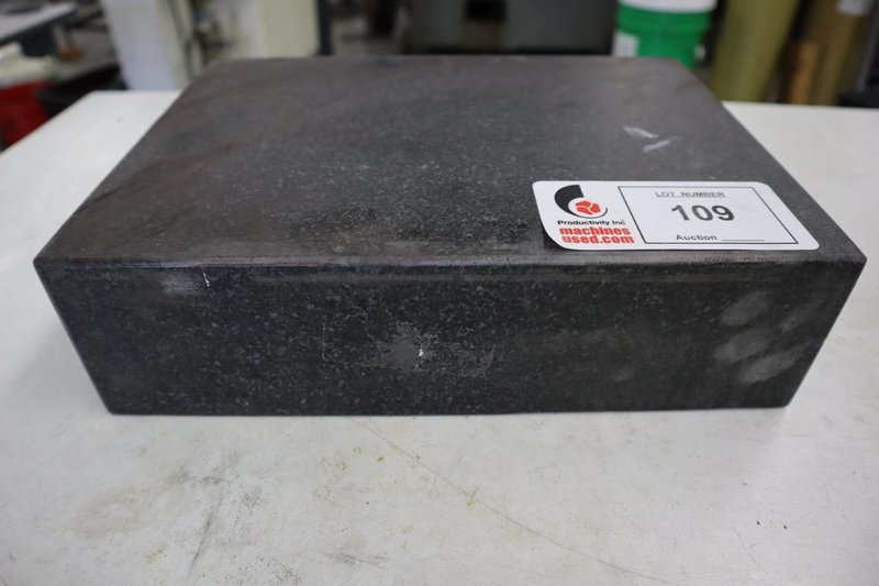 Black Granite Surface Plate 12" x 9" x 3"- Auction Item