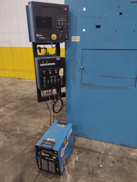 12" ITW WELDING AUTOMATION LATHE, WITH MILLER WELD CONTROLLER &amp; MILLER XMT 304 SERIES ARC WELDER: YOBRO #24402
