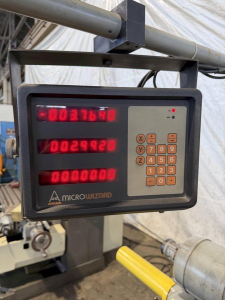 2" S&amp;S MACHINERY TABLE TYPE HORIZONTAL BORING MILL W/ TAILSTOCK. STOCK # 0224426