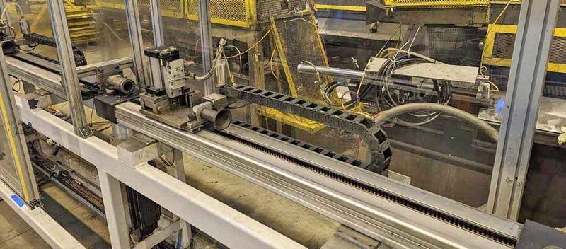 Tube Straightener, Cut &amp; End Form Machine, Burr Oak , 1.125" STOCK# 4284