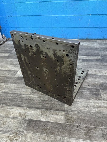 19-1/2&quot; X 19-1/2&quot; X 21&quot; HIGH DRILLED AND TAPPED ANGLE PLATE: STOCK #78190