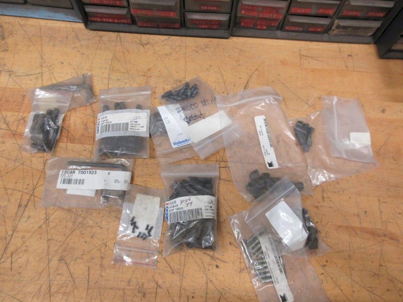 Insert Tooling Shims, Clamps, Screws in Multi Bin Organizers- Auction Item