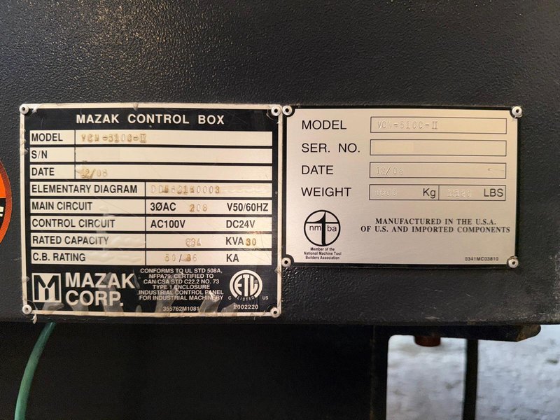 Mazak VCN 510C-II CNC Vertical Machining Center – Mill