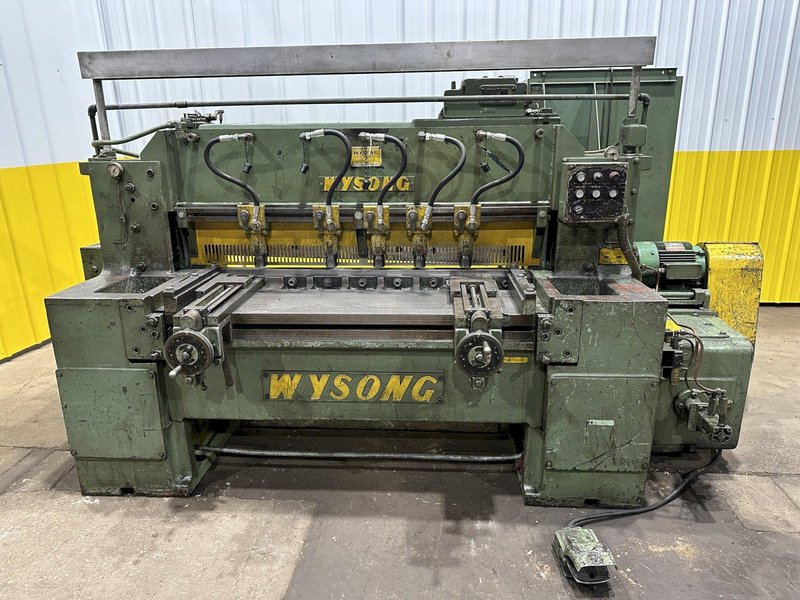 4' x 3/16" WYSONG MODEL #748 MECHANICAL POWER SHEAR: STOCK #19041