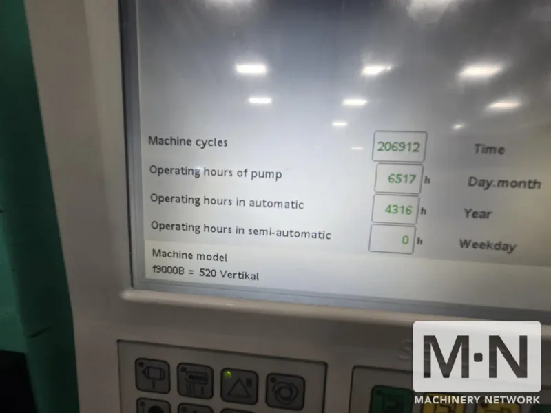 176 TON 10.3 OZ ARBURG MODEL 520V-1600-800 VERTICAL CLAMP SILICONE LIM MACHINE MFG 2014 * LOW HOURS *