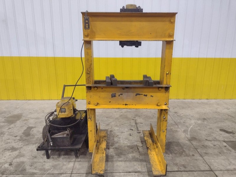 50 TON ENERPAC HYDRAULIC H-FRAME PRESS: STOCK #22364