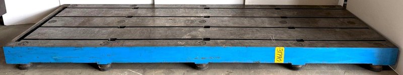 48&quot; x 144&quot; Bay Cast/Level-Tite Surface Plate, 7&quot; Thick, T-Slotted, Nice