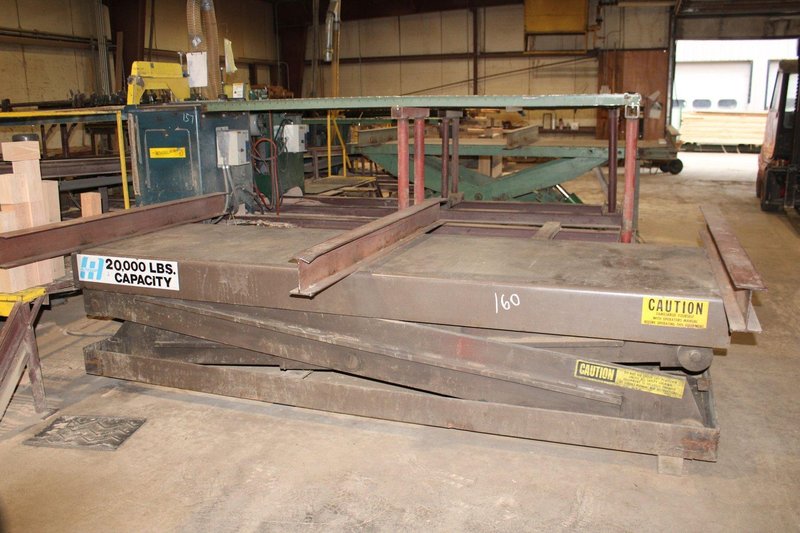 20,000 LBS X 132&quot; X 32&quot; AUTOQUIP HYDRAULIC SCISSOR LIFT PLATFORM TABLE: YOBRO #24422