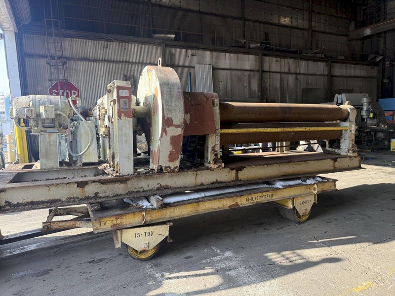 8&#039; X 5/8&quot; WEBB MODEL #9L INITIAL PINCH 3 ROLL PLATE BENDING ROLL: YOBRO #24510