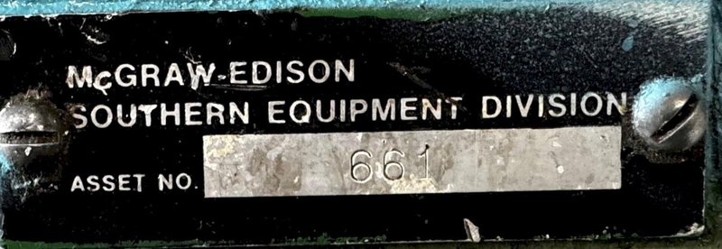 CONTINENTAL #3 PIPE ANS TUBE CUT-OFF MACHINE STOCK# 3225