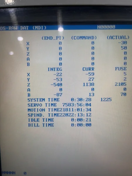 HAAS #VF-2SS CNC Vertical Machining Center 2003’ SUPER SPEED USA #6936
