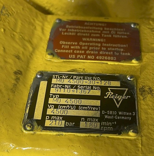 Pieiger Motor  4500-30-128 $9K