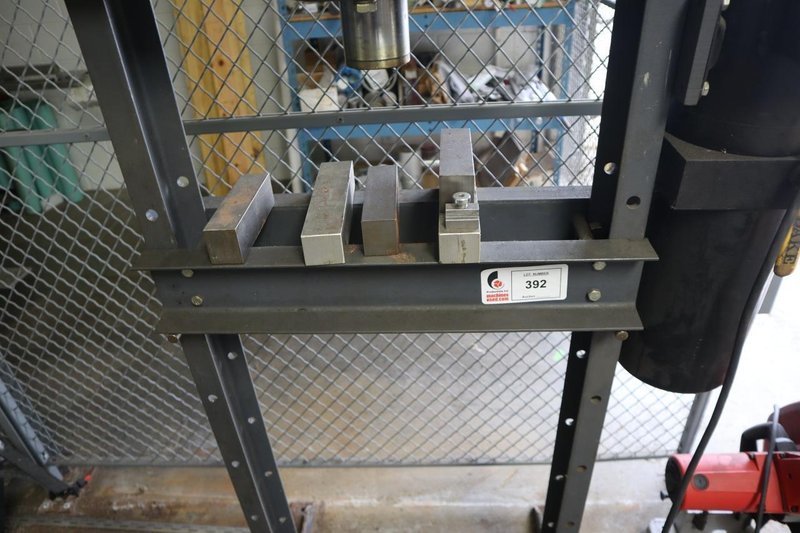 Dura-Press Force 10 H-Fram Shop Press, Electric, 10 Ton, 20" BH, Adjustable Bed, Single Phase- Auction Item
