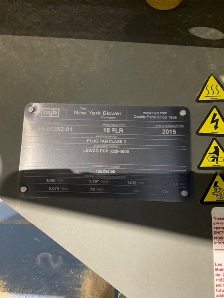 LEWCO NS-CVB03EVD CONVEYOR OVEN, 2015