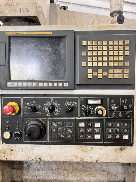 32" x 120"  X 12" HOLLOW SPINDLE WILLIS MODEL #32120-ENC BIG-BORE CNC LATHE, WITH FANUC CONTROLS: STOCK #21891