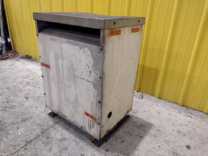 45 KW GENERAL ELECTRIC 480 &lt;-&gt; 240 VOLT TRANSFORMER: STOCK #23366
