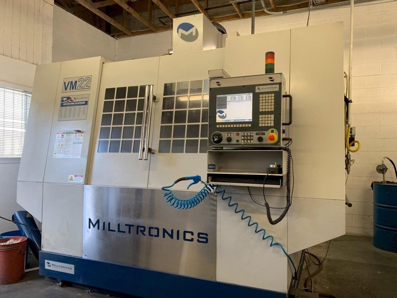 2011 Milltronics VM22 with Sidemount Tool Changer and 15,000 RPM Spindle