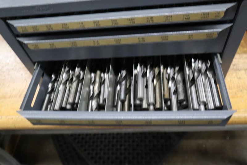 Huot Fractional Drill Index 3 Drawer with Contents- Auction Item