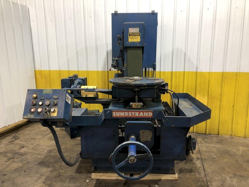 9" WIDE X 30" TABLE SUNDSTRAND VERTICAL BELT ROTARY TABLE "TIP" GRINDER: STOCK #18229