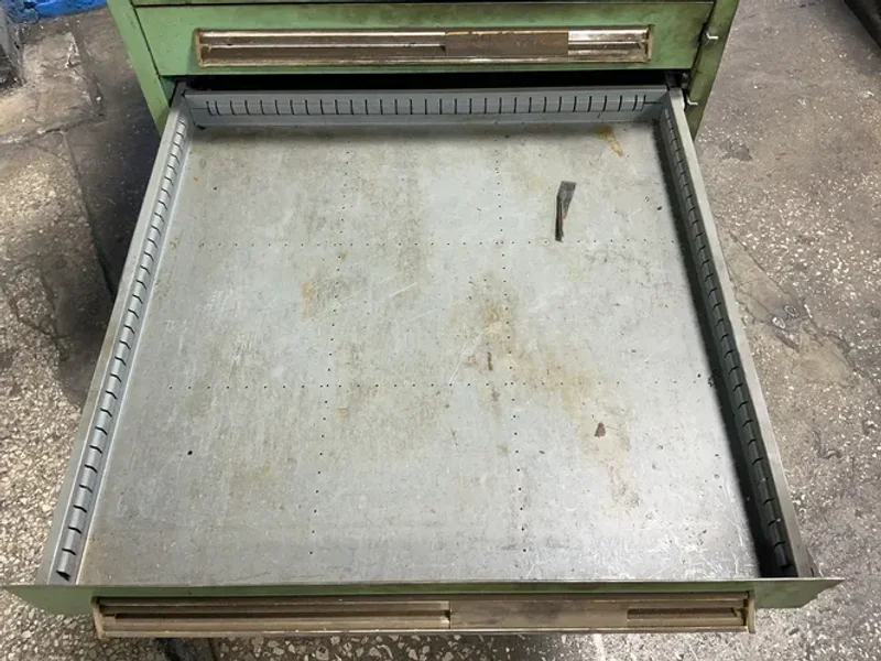 Stanley Seven 25”x25”x2” Drawers Vidmar Tool Cabinet