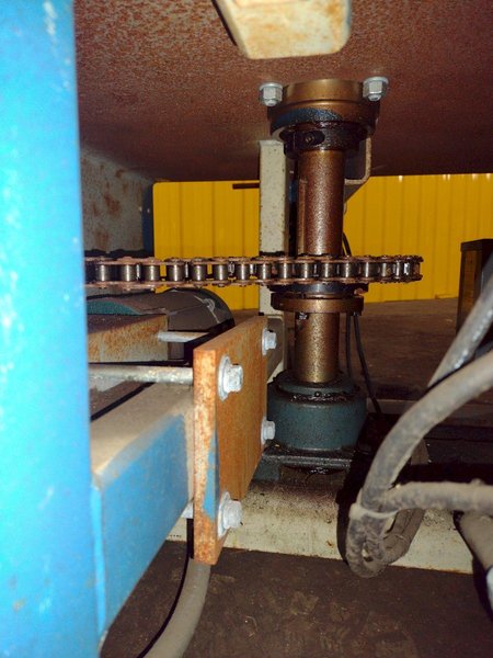 5,500 LBS X 48" AWC ACCRA WIRE CONTROLS MODEL #F-200AF HORIZONTAL PALLET TYPE POWERED DE-COILER REEL: STOCK #19269