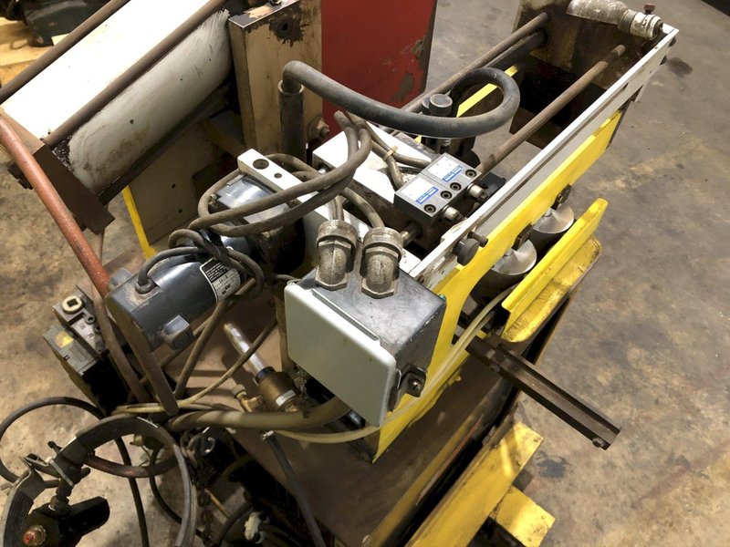 10&quot; x .080&quot; COIL JOINING TECH SHEAR BUTT END WELDER WITH MILLER ECONO TWIN HF WELDER: STOCK #19064