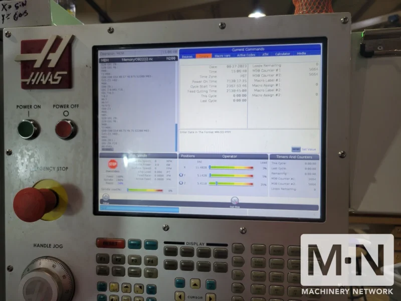 HAAS VF-2 CNC Vertical Machining Center, 2019 - Low Hours! &amp; Loading Included