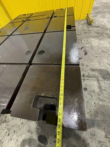 60&quot; X 90.5&quot; X 13&quot; T SLOTTED FLOOR PLATE: STOCK 11835