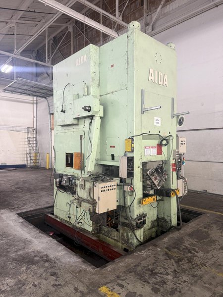 630 TON AIDA MODEL #K-630 KNUCKLE JOINT PRESS, 25-40 SPM, NEW 1991: YOBRO #25820