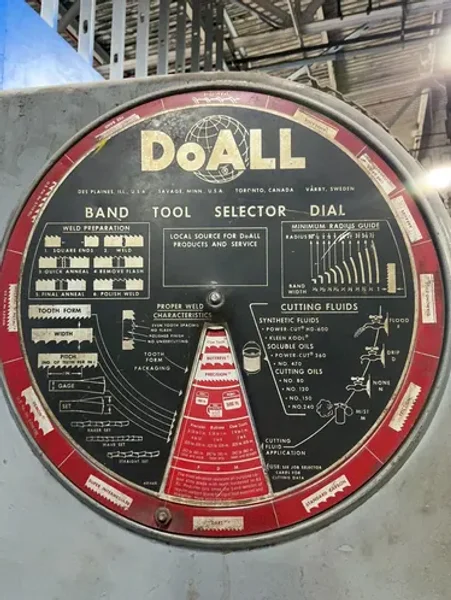 Doall 24” X 30” Vertical Band Saw  - 3612-h