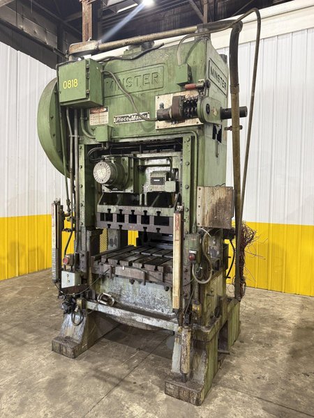 100 TON MINSTER P2-100-42 PIECE MAKER STRAIGHT SIDE HIGH SPEED PRESS. STOCK # 0883325
