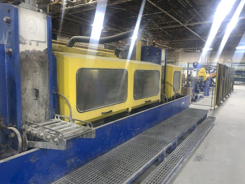 .512&quot; X 12&quot; X 4 STAND DEM WIRE FLATENING ROLLING MILL LINE, YEAR 2017: STOCK #13898