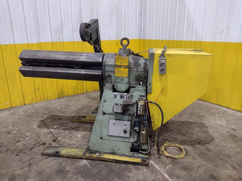 10,000 LBS X 36" LITTELL MODEL #1000 PULL OFF COIL REEL UNCOILER : YOBRO #25422