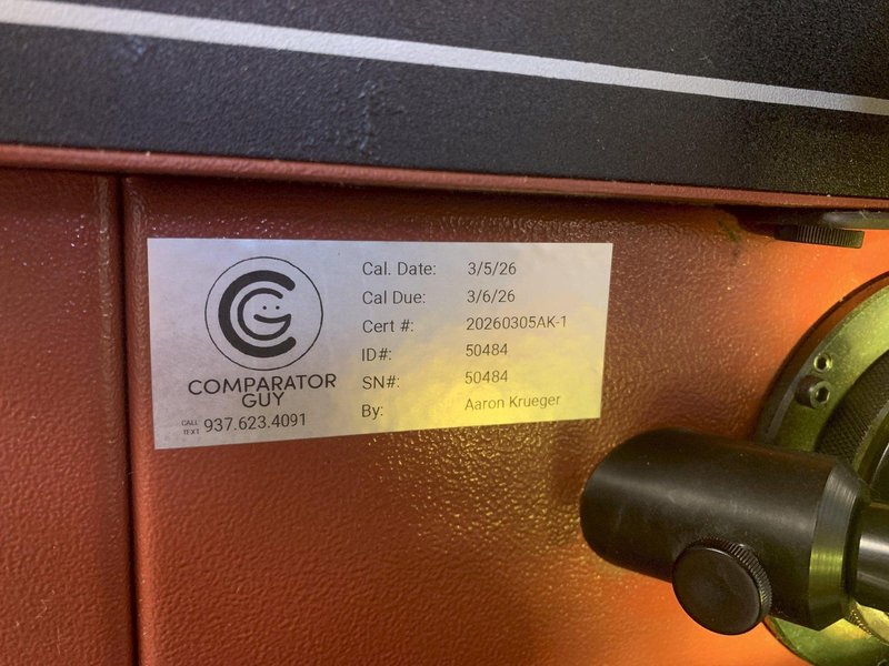 16" STARRETT Model HB400 Bench Top Optical Comparator, S/N 50484.