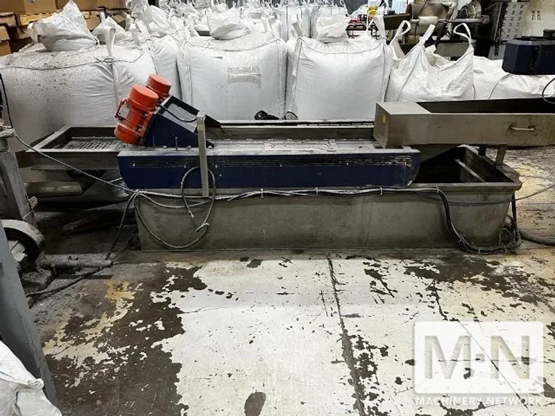 200 MM PURUI MODEL SJ200/32 DUAL EXTRUDER PELLETIZING LINE MFG 2018 (2) AVAILABLE