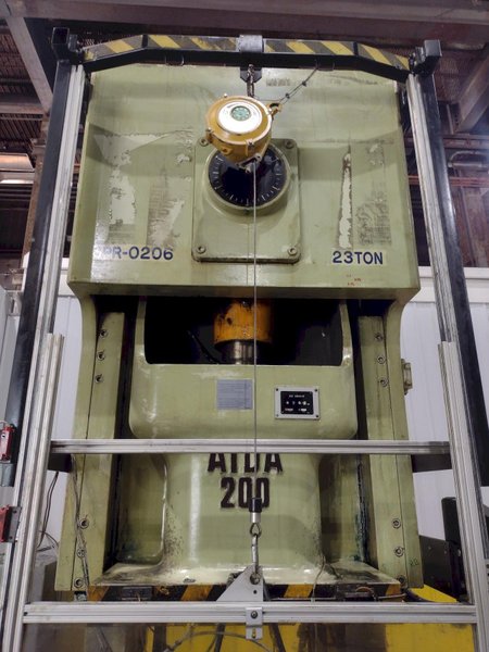 220 TON AIDA MODEL #NCI-200(2) GAP FRAME PRESS, 12.59&quot; STROKE: STOCK #22210