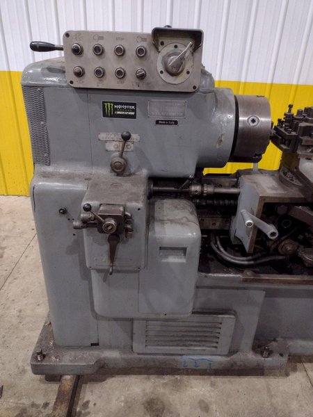 15&quot; X 32&quot; MANNAIONI MAN-AU-CYCLE THREADING LATHE, 4&quot; HOLE: STOCK #16992
