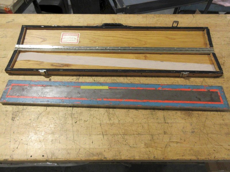 Irontronics Precision Ground Parallel 33.5" x 4" x .75", in Wooden Carry Case- Auction Item