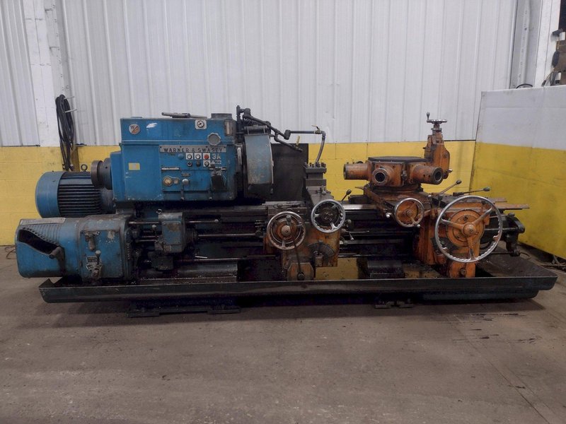 3A WARNER &amp; SWASEY MODEL #M3500 CROSS SLIDING TURRET LATHE: STOCK #15358