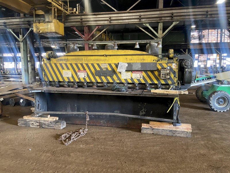 12' x 3/8" CINCINNATI MODEL #2512 MECHANICAL POWER SQUARING SHEAR: STOCK #20738