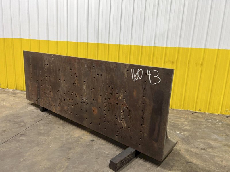 36" x 108" x 18" STEEL ANGLE PLATE: STOCK 16043